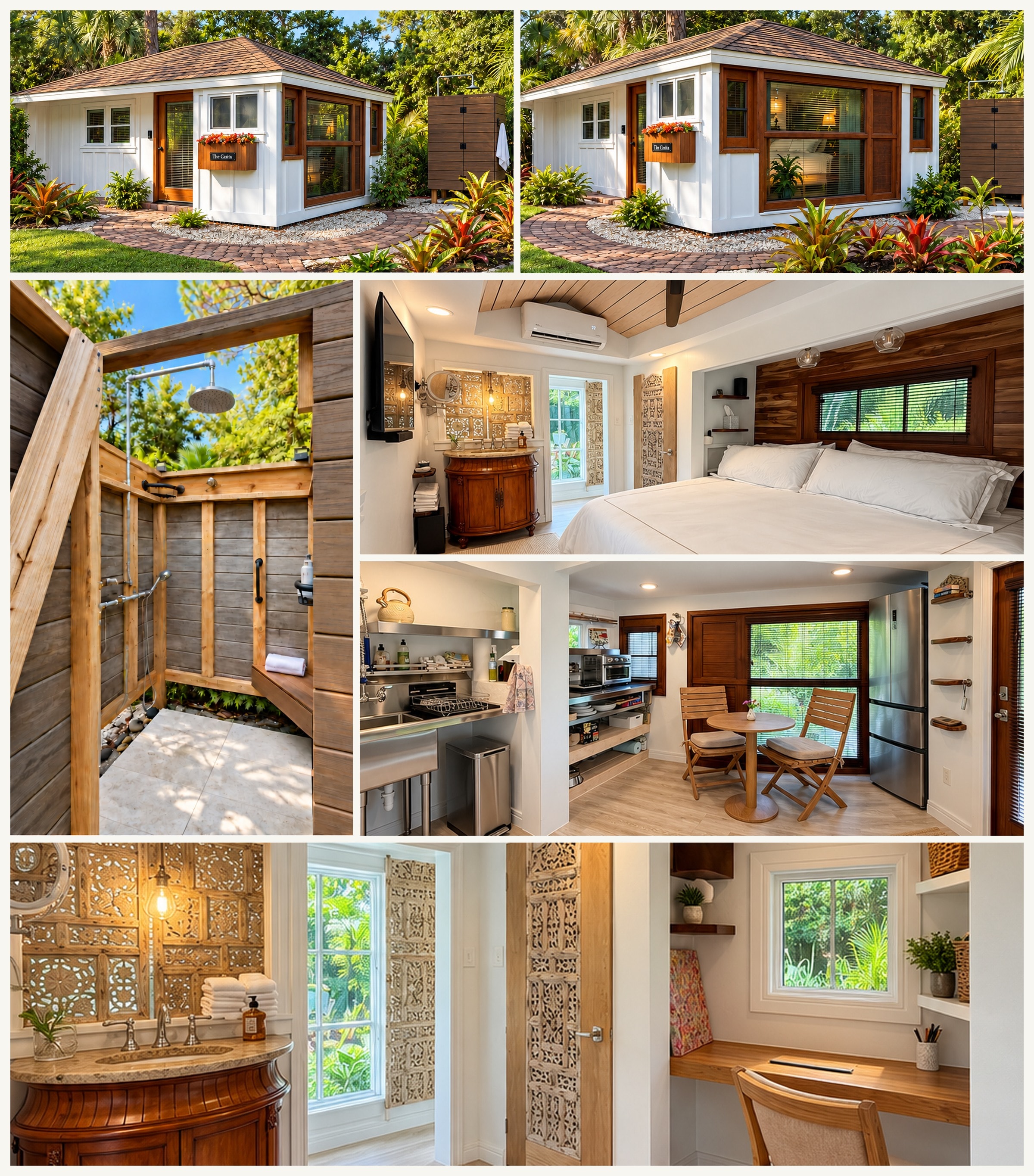 The Hayeses' own casita — the inspiration for Omega