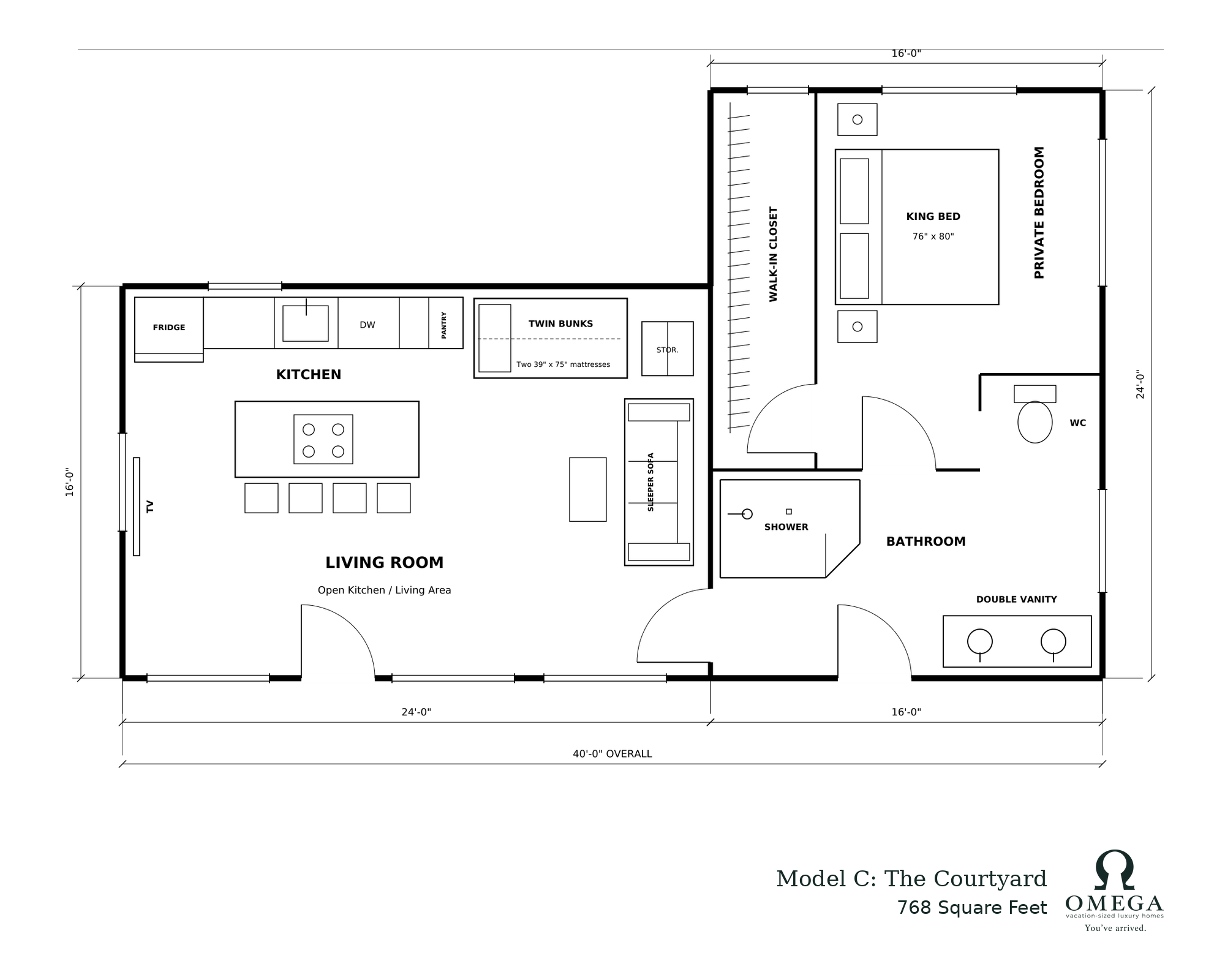 The Courtyard floor plan
